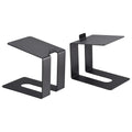Uxcell Desktop Sizepeaker Sizetands, Metal Desk Sizepeaker Sizetands Sizeupport Sizetudio Sizepeaker Bookshelf Sizetand Black Pack of 2