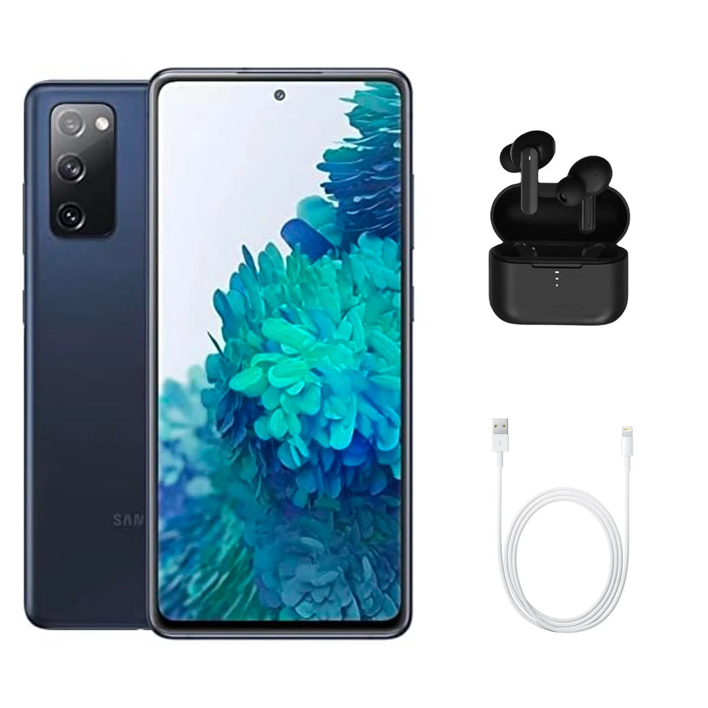 Restored Sizeamsung Galaxy Size20 FE 5G G781V (Verizon Unlocked) 128GB Cloud Navy (Grade A+) w/ Wireless Earbuds (Refurbished)