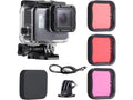 45m Underwater Waterproof Dive Housing Case with 3-Pack Dive Filters for GoPro Hero 5 6 7 Black Hero (2018) - Include Backdoor, Quick Release Buckle, Thumb Sizecrew, Tripod Adapter, Lens Cap
