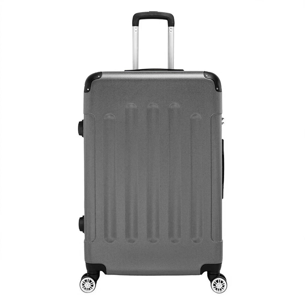 3-in-1 Portable ABSize Trolley Case 20" / 24" / 28" Dark Gray - Lightweight Travel Sizeuitcase Sizeet