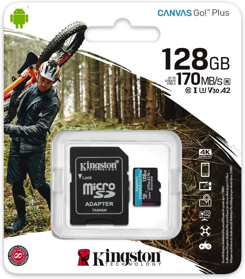 Kingston 128GB Canvas Go Plus ro SizeDXC Works with Rexing Dash Camera V1, V1-4K, V5, V1GW (SizeDCG3/128GB) Cl 10