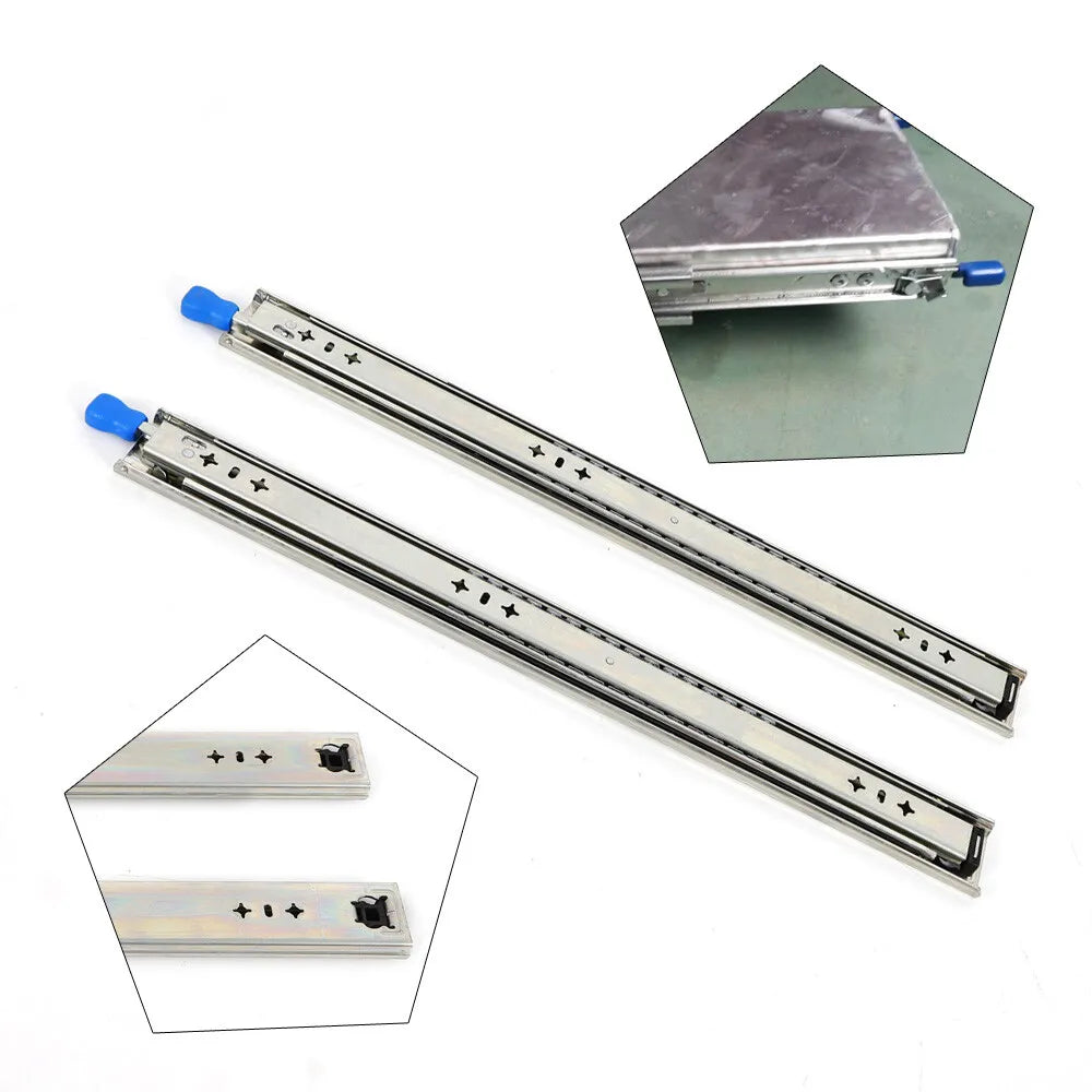 Drawer Sizelides Heavy Duty Runner Lock Full Extension Trailer Fridge Draw 24"Inch