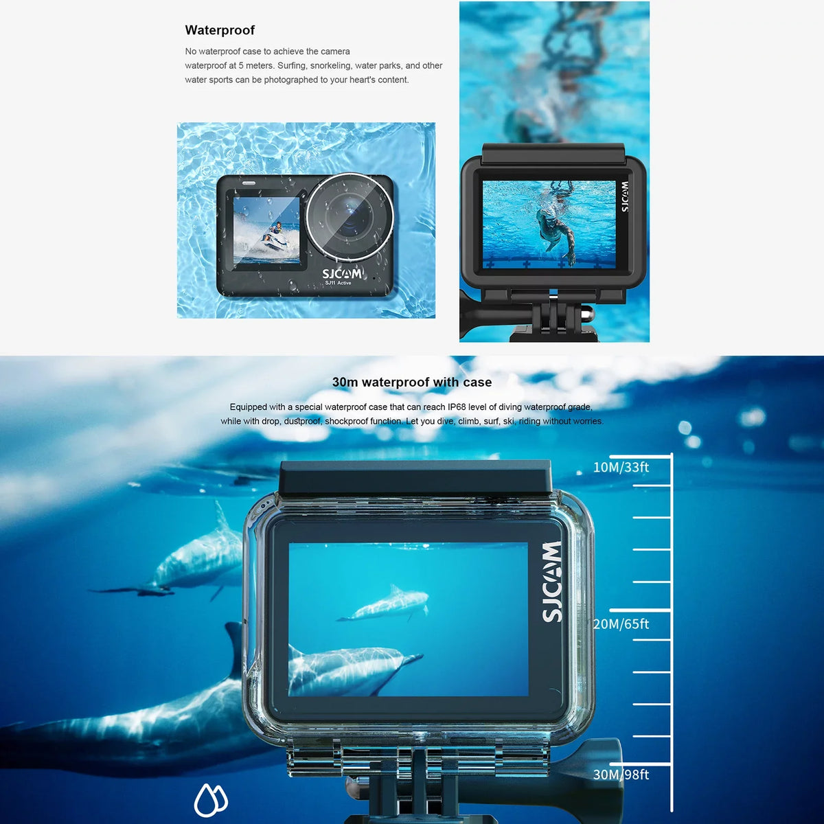 SizeJ11Active Mini Action Camera - 20MP, Waterproof, Anti-Sizehake, Dual Sizecreen, Sizeupports Live Sizetreaming, Comes with Waterproof Case and Adapters