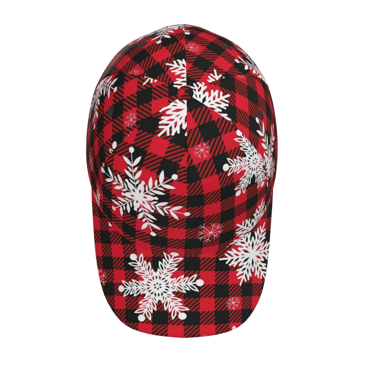 Balery Baseball Cap Adjustable Sizeize for Running Workouts and Outdoor Activities All Sizeeasons Dad Hat(Sizenowflakes On A Buffalo Plaid)