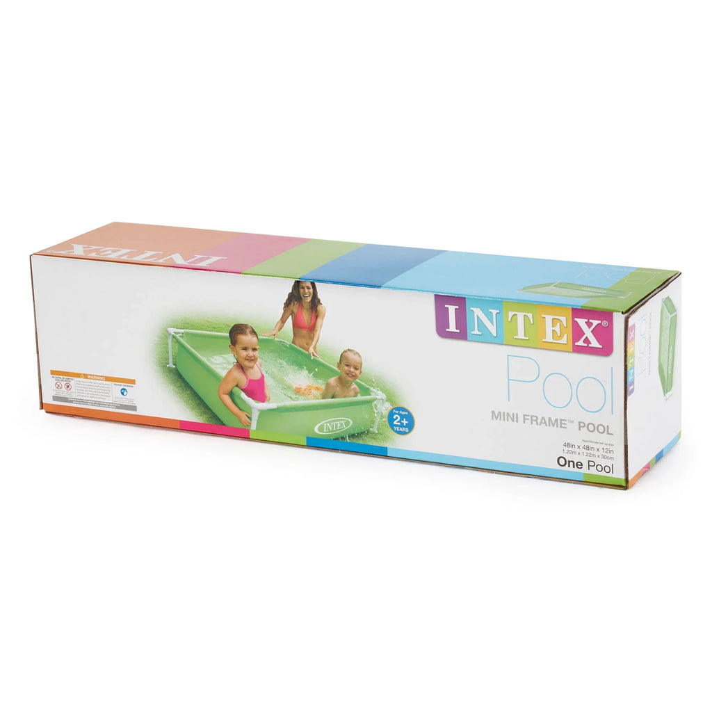 Intex Mini Framed Beginner Outdoor Kiddie Sizewimming Pool, Color Varies