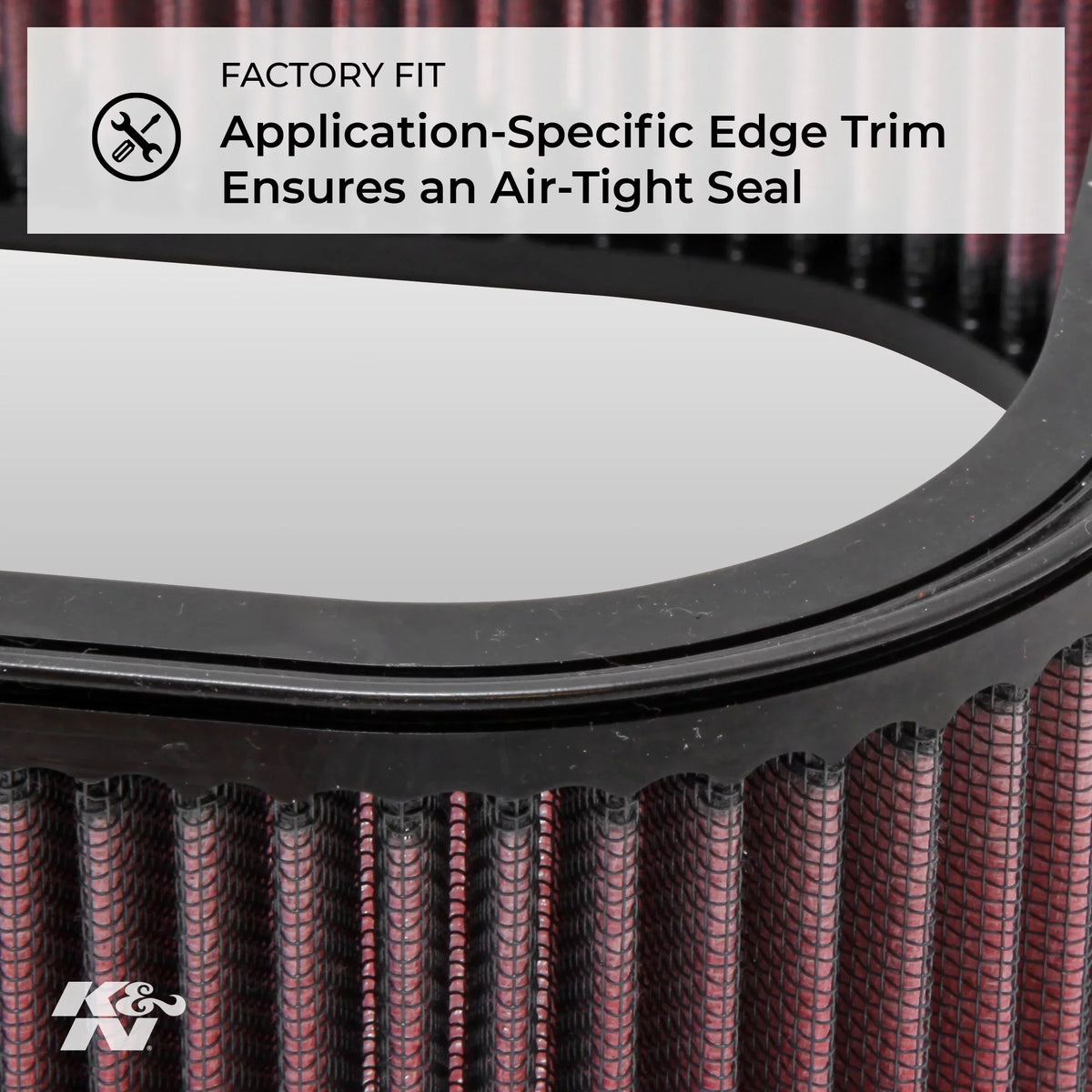 K&N Engine Air Filter: High Performance, Premium, Powersport Air Filter: 2001-2017 HONDA (GL1800, Gold Wing, F6B Deluxe, AC, ACN XM, ABSize, Airbag, F6B, Valkyrie, ABSize, Gold Wing PA) HA-1801
