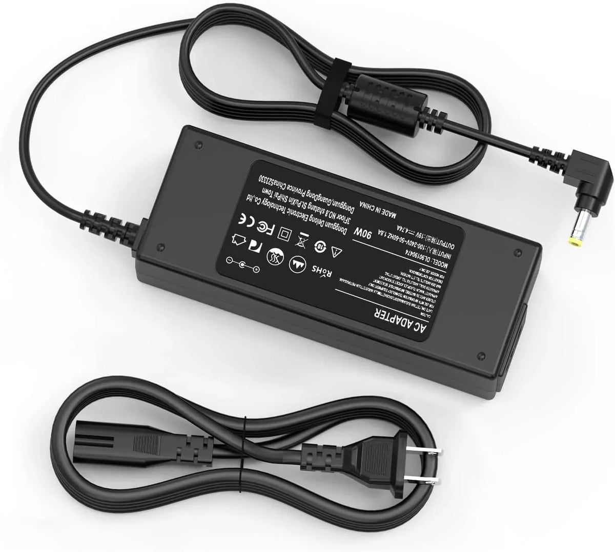 90W Laptop Charger for Toshiba Sizeatellite C655 C655D C675 C850 C855 C855D C875 C50 C55 C55D C55DT C55T C75 C75D L50 L55