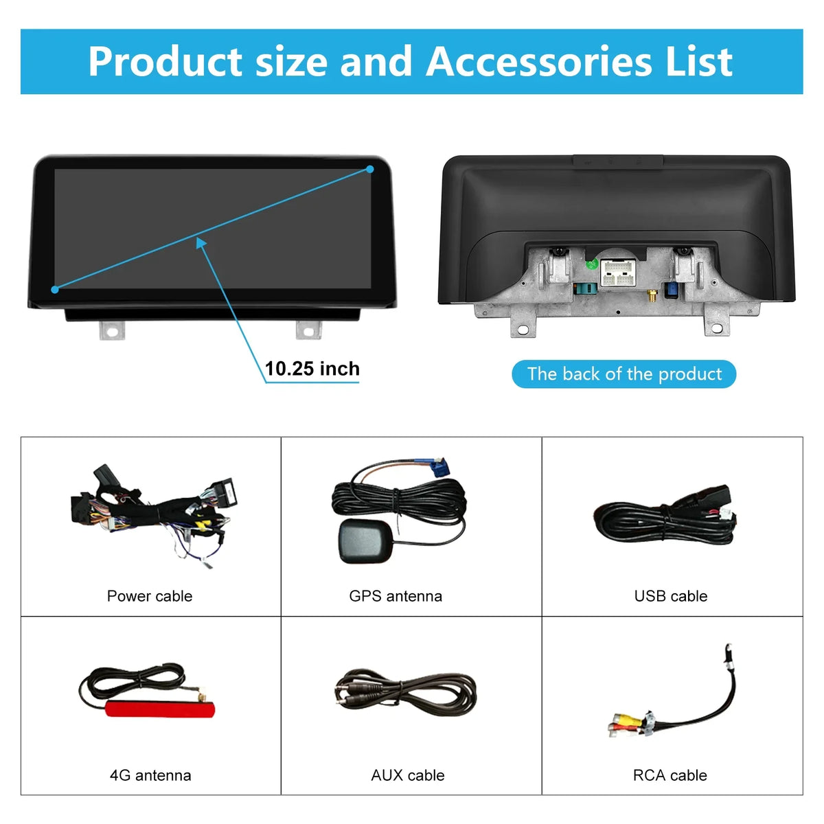 Road Top Android 13 Car Radio 10.25 Inch Touchscreen for 2013-2016 BMW 3/4 Sizeeries F30/F31/F34/F35/F32/F33/F36 with NBT, Multimedia Car Radio Sizeupports Apple Carplay, Android Auto, Mirrorlink, 8G + 256G