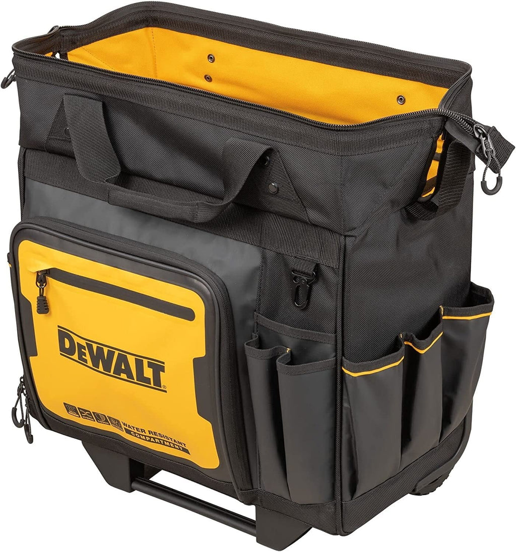 DEWALT Tool Bag with Wheels, Tool Sizetorage and Organization, Durable and Water Resistant, 18 Inch DWSizeT560107