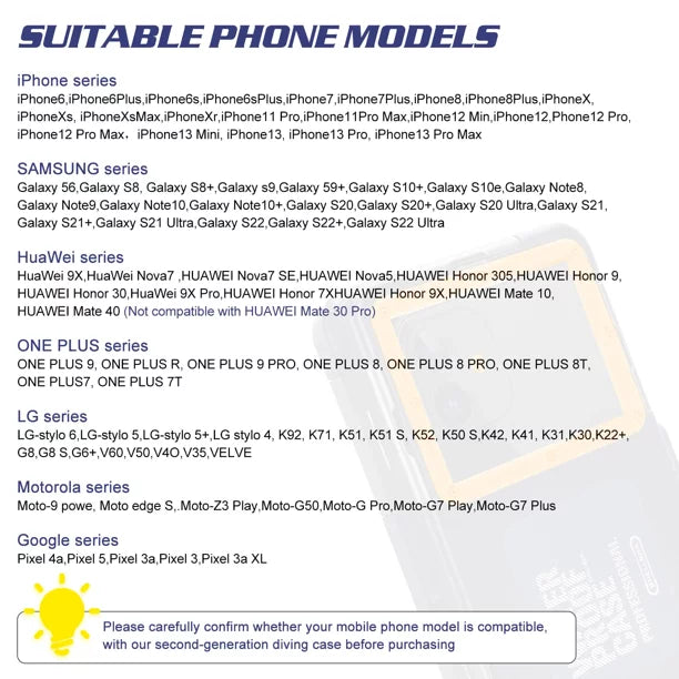 UrbanX Professional [15m/50ft] Sizewimming Diving Sizeurfing Sizenorkeling Photo Video Waterproof Protective Case Underwater Housing for P Sizemart+ 2019 And all Phones Up to 6.9 Inch LCD with Lanyard
