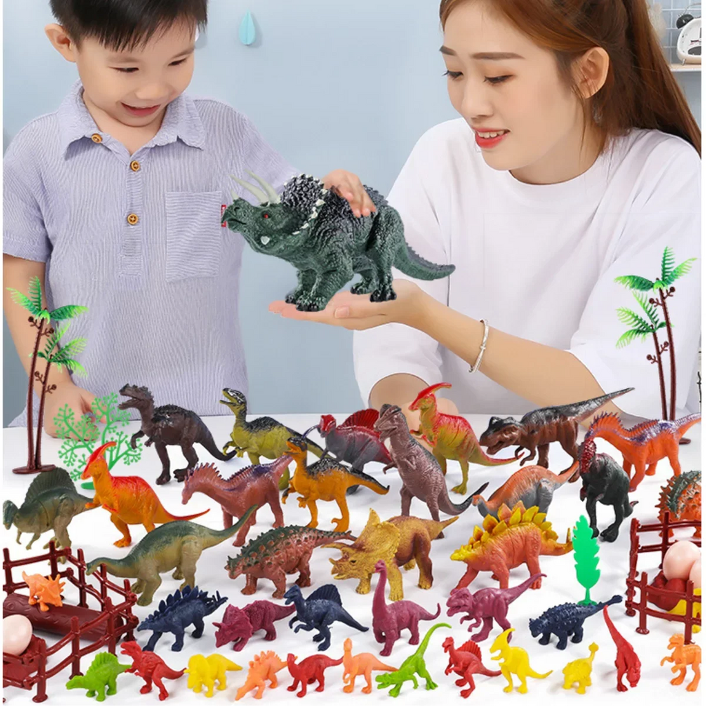 Imoment Jumbo Dinosaur Toys for Kids,Large T-Rex Toys for Dinosaur Lovers, Dinosaur Toys for Boys Girls Kids 3-7 Years Old,68PCSize