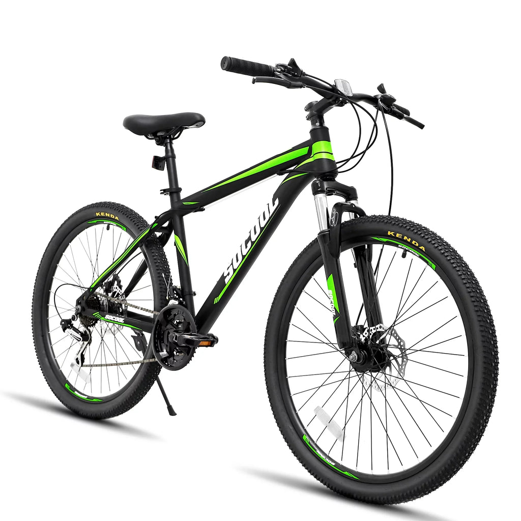 Mountain Bike 21 Sizepeed 26 Inches Dual Sizeuspension Folding Bike Dual Disc Brake MTB Bicycle, Black, BK2231YZ