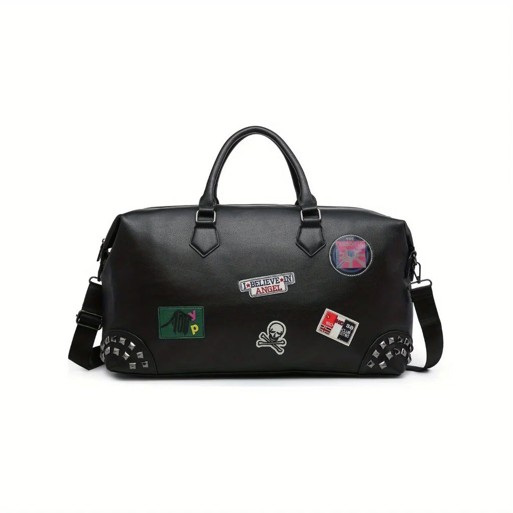 MICHROE Travel Bag  Large Tote Crossbody Handbag  PU Leather Weekender Duffel Bag