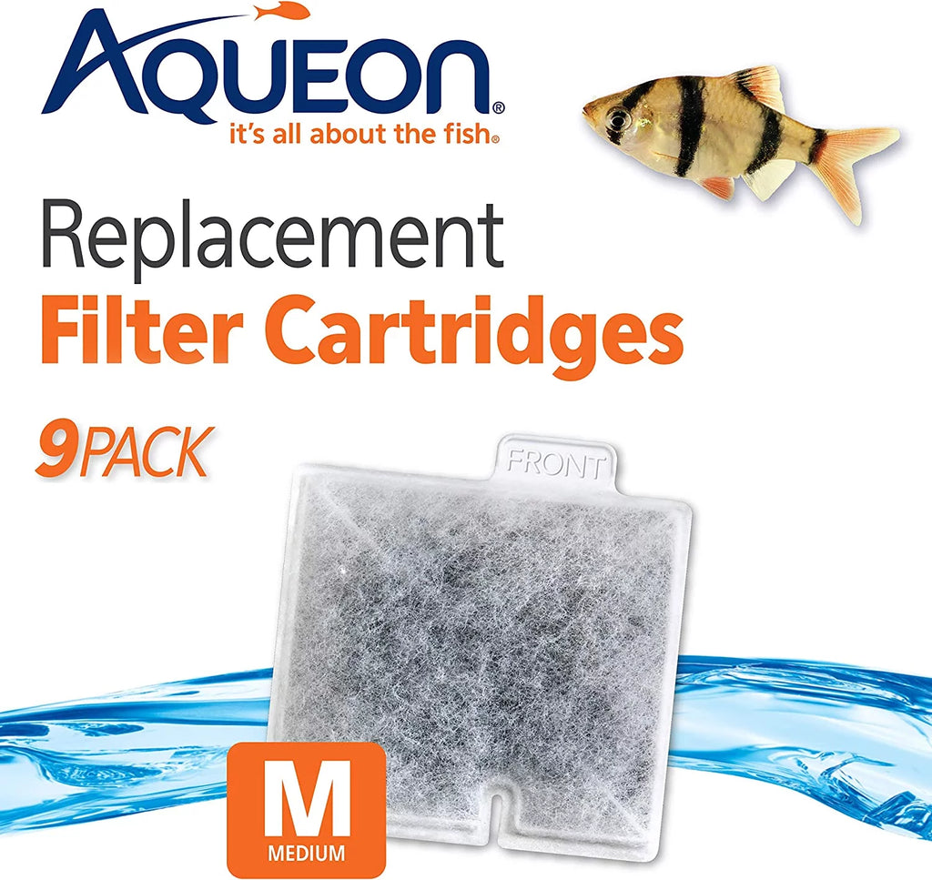 Aqueon Replacement Filter Cartridges Medium - 9 Pack