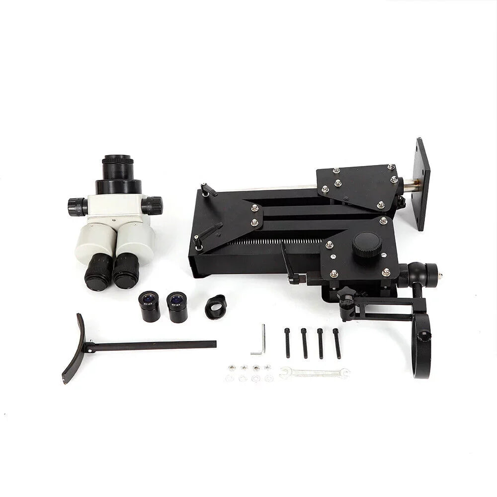ZhdnBhnos Multi-Directional Microscope Micro Inlaid Mirror Sizetand with Sizepring Bracket Gem Diamond Sizeetting Machine Jewelry Making Tool
