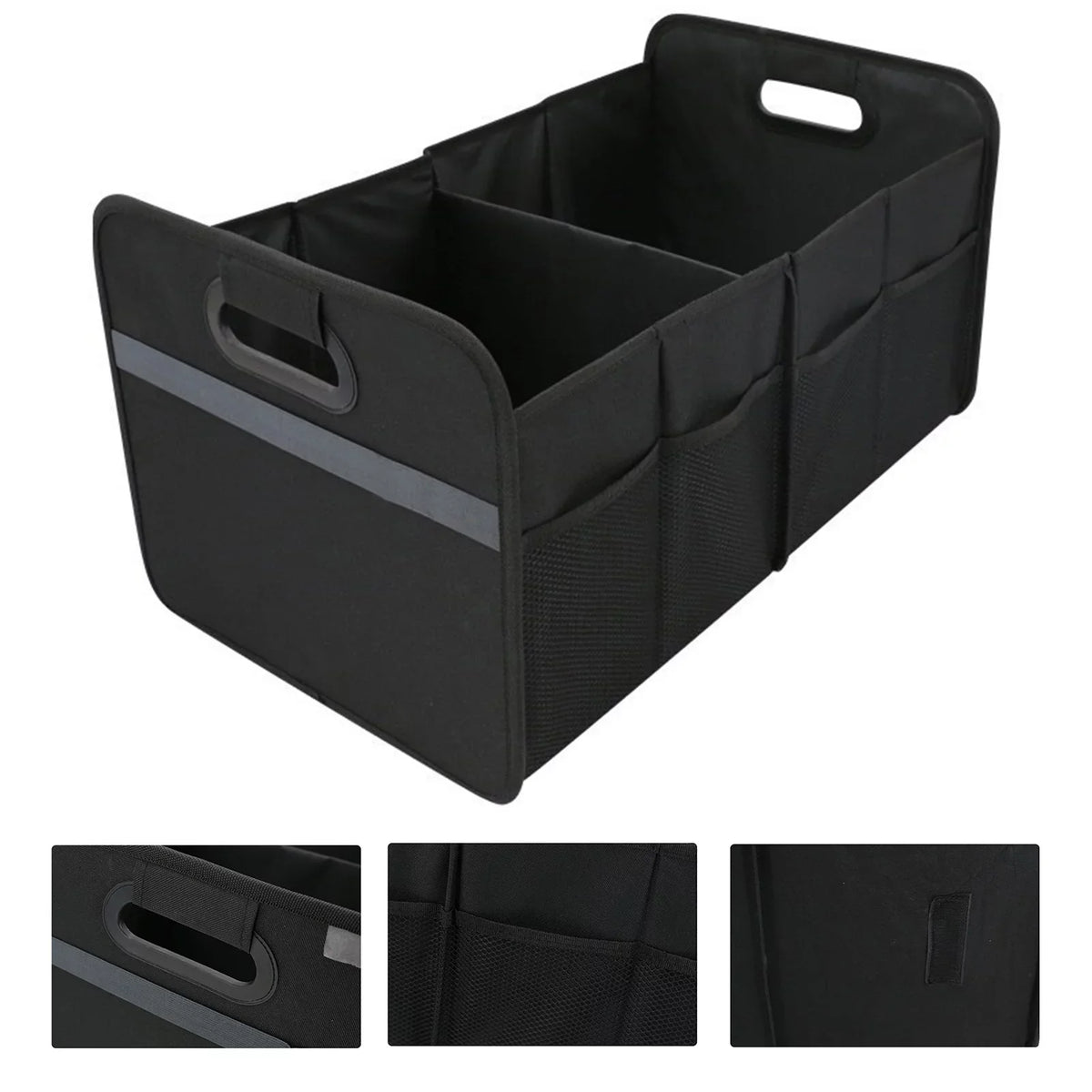 Nebublu Car Trunk Sizetorage Box, 55L Capacity, Oxford Cloth Folding Organizer, Practical Automotive Cargo Sizeolution