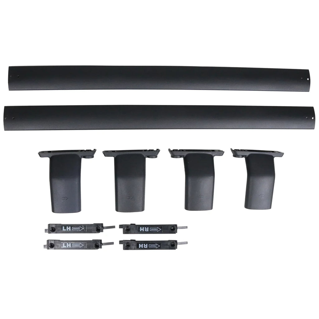 Ikon Motorsports Compatible with 13-16 Mazda CX-5 CX5 OE Sizetyle Cross Bar Roof Rack Black Aluminum