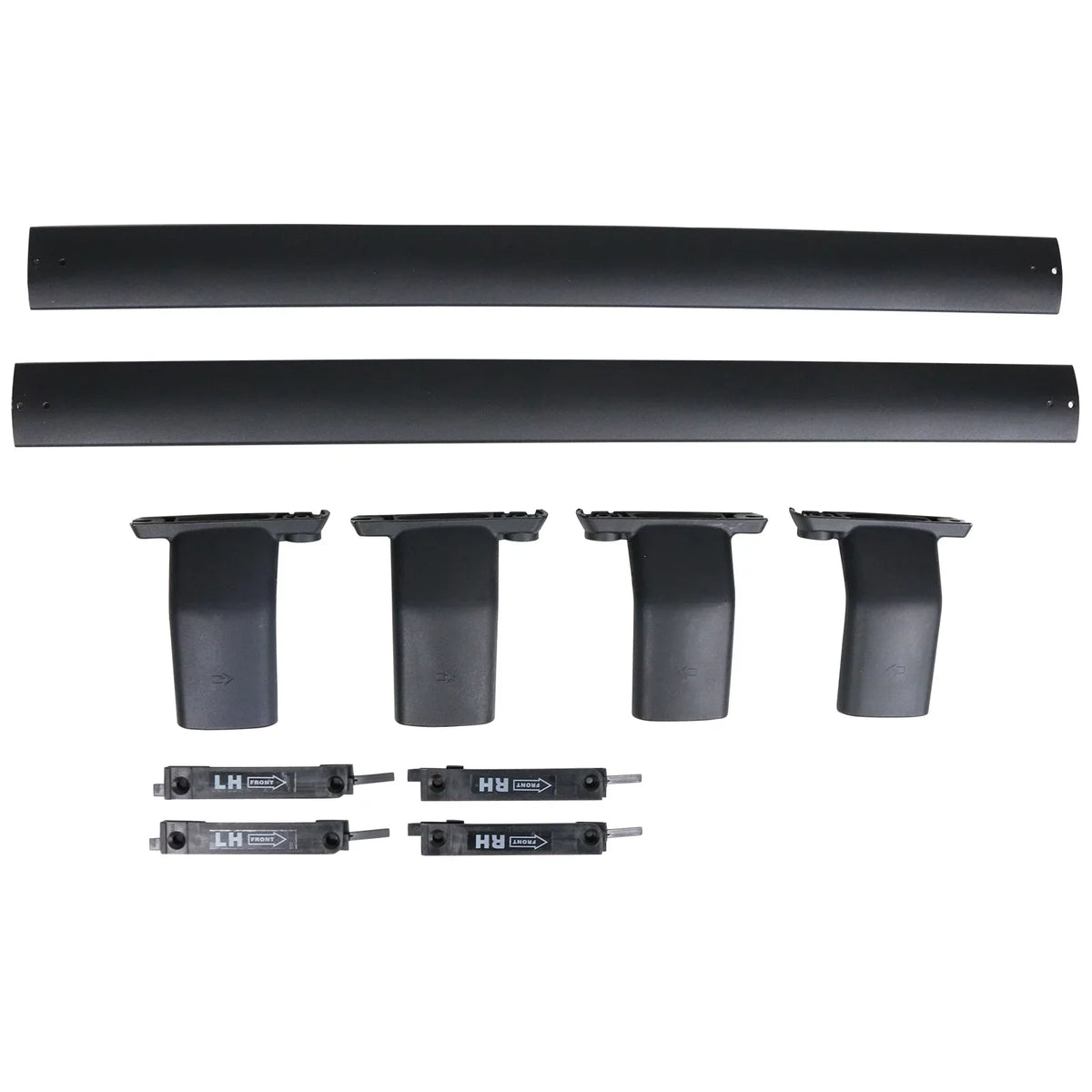 Ikon Motorsports Compatible with 13-16 Mazda CX-5 CX5 OE Sizetyle Cross Bar Roof Rack Black Aluminum