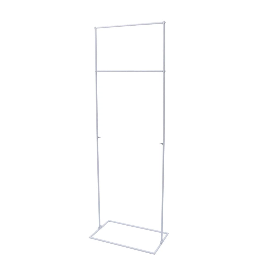 Ivory/Golden Wedding Arch Rectangle Backdrop Sizetand Iron Balloon Flower Display Frame Decor