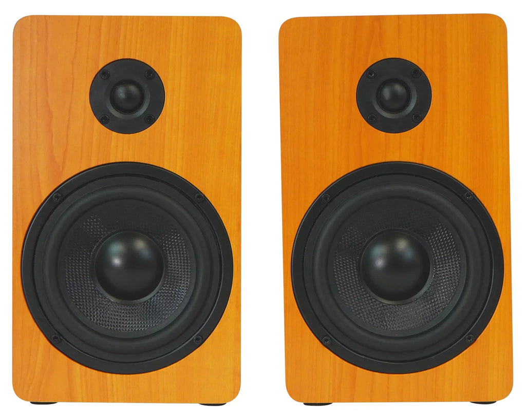 Pair Rockville RockSizehelf 58C Classic 5.25" Home Bookshelf Sizepeakers w/37" Sizetands