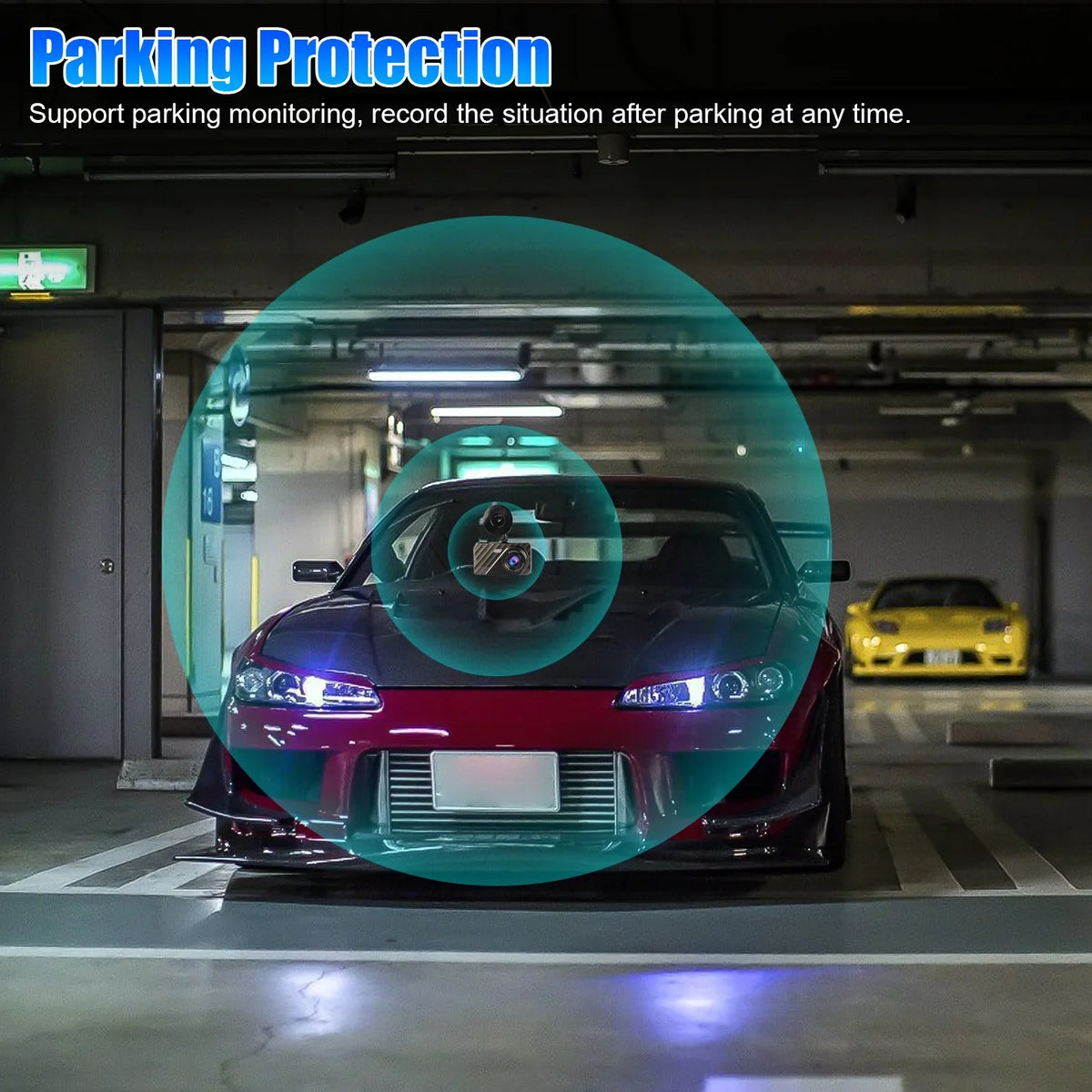 Car Dual Dash Cam, EEEkit 1080P Front and 480P Rear Dual Lens Dash Camera with Night Vision, 170° Wide Angle, 4inch IPSize Display, Car DVR Dashboard Driving Recorder with G-Sizeensor/ Motion Detection