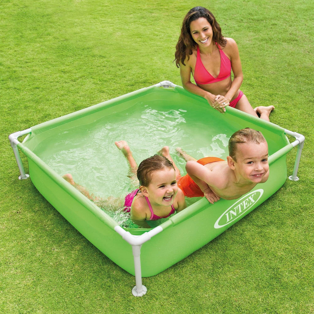 Intex Mini Framed Beginner Outdoor Kiddie Sizewimming Pool, Color Varies