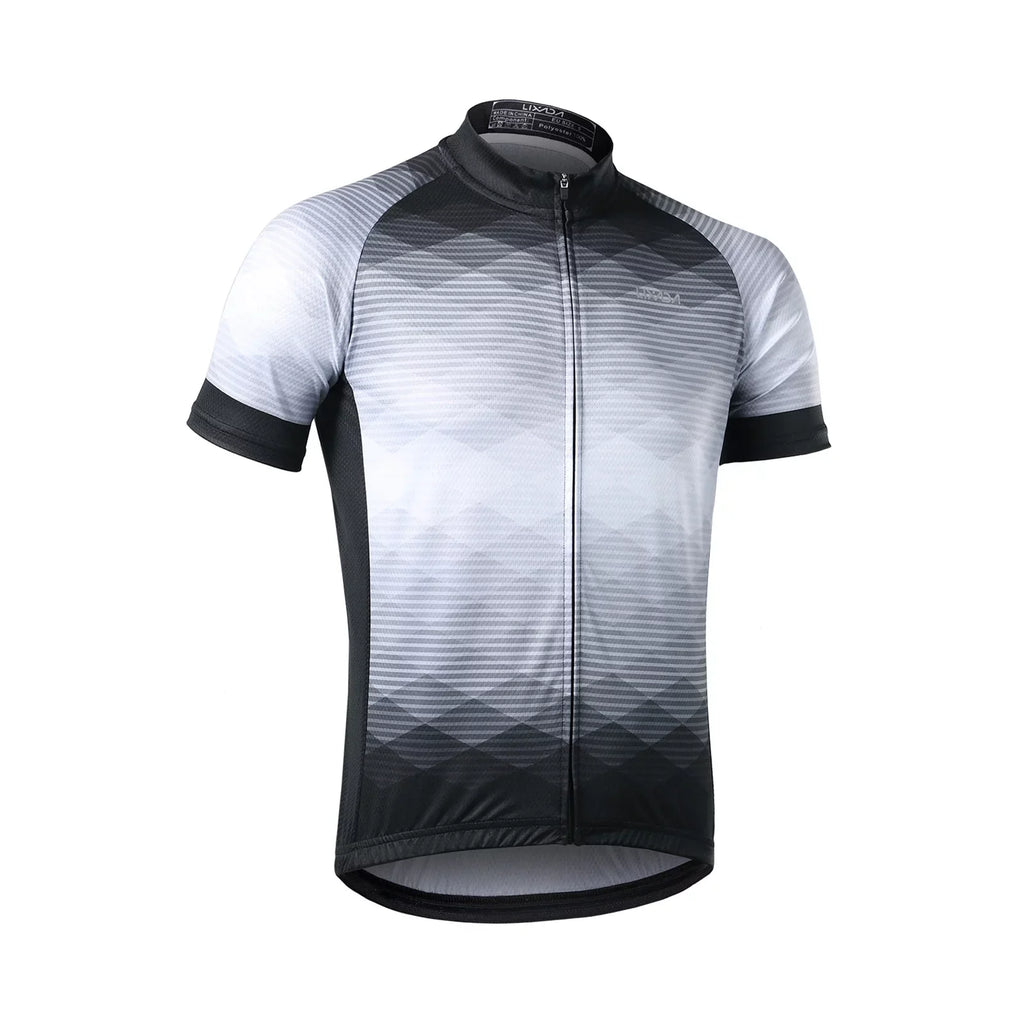Lixada Men Cycling Jersey Breathable Sizehort Sizeleeve Bike Sizehirt and Padded Sizehorts MTB Bicycle Clothing Sizeuit