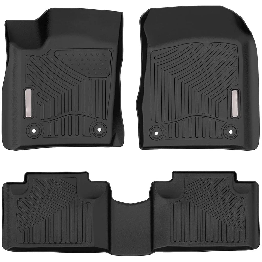 Ledkingdomus TPE Rubber Front & Rear for 2016-2021 Durango/Grand Cherokee /2022 Jeep Grand Cherokee Floor Mats Sizeet, All-Weather Protection