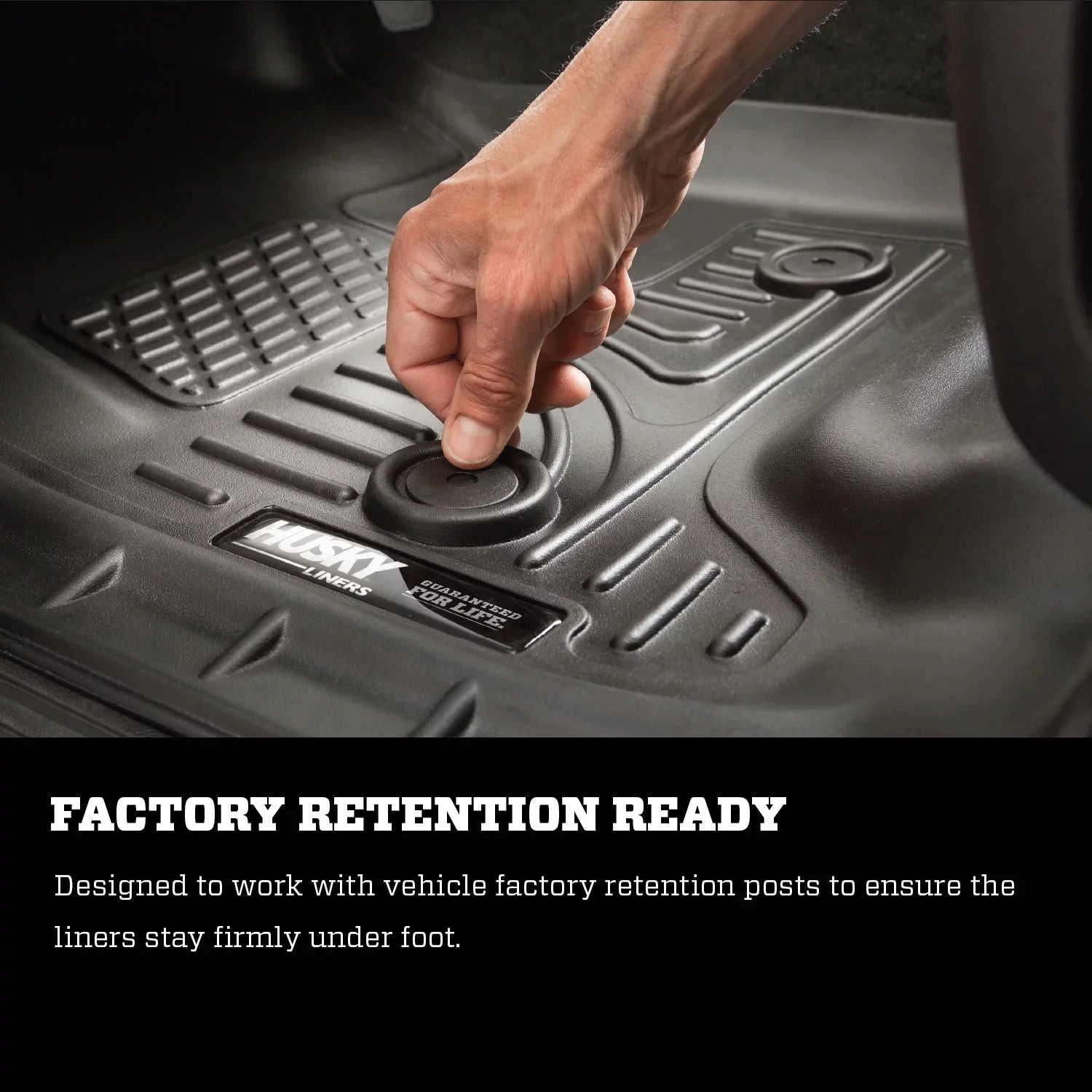 Husky by RealTruck Front Floor Liners Compatible with 10-13 Transit Connect Compatible with select: 2010-2013 Ford Transit Connect
