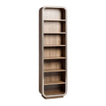 Moderne houten boekenkast met 7 planken