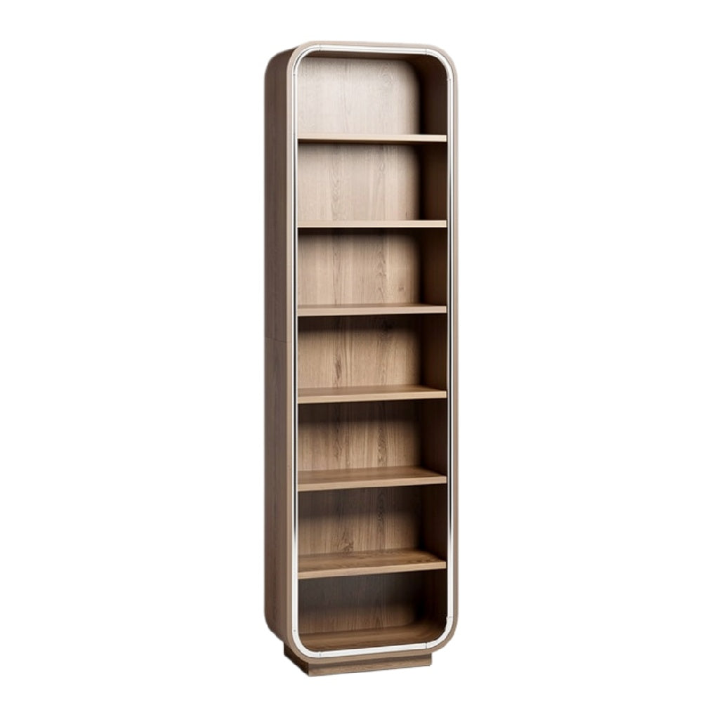 Moderne houten boekenkast met 7 planken