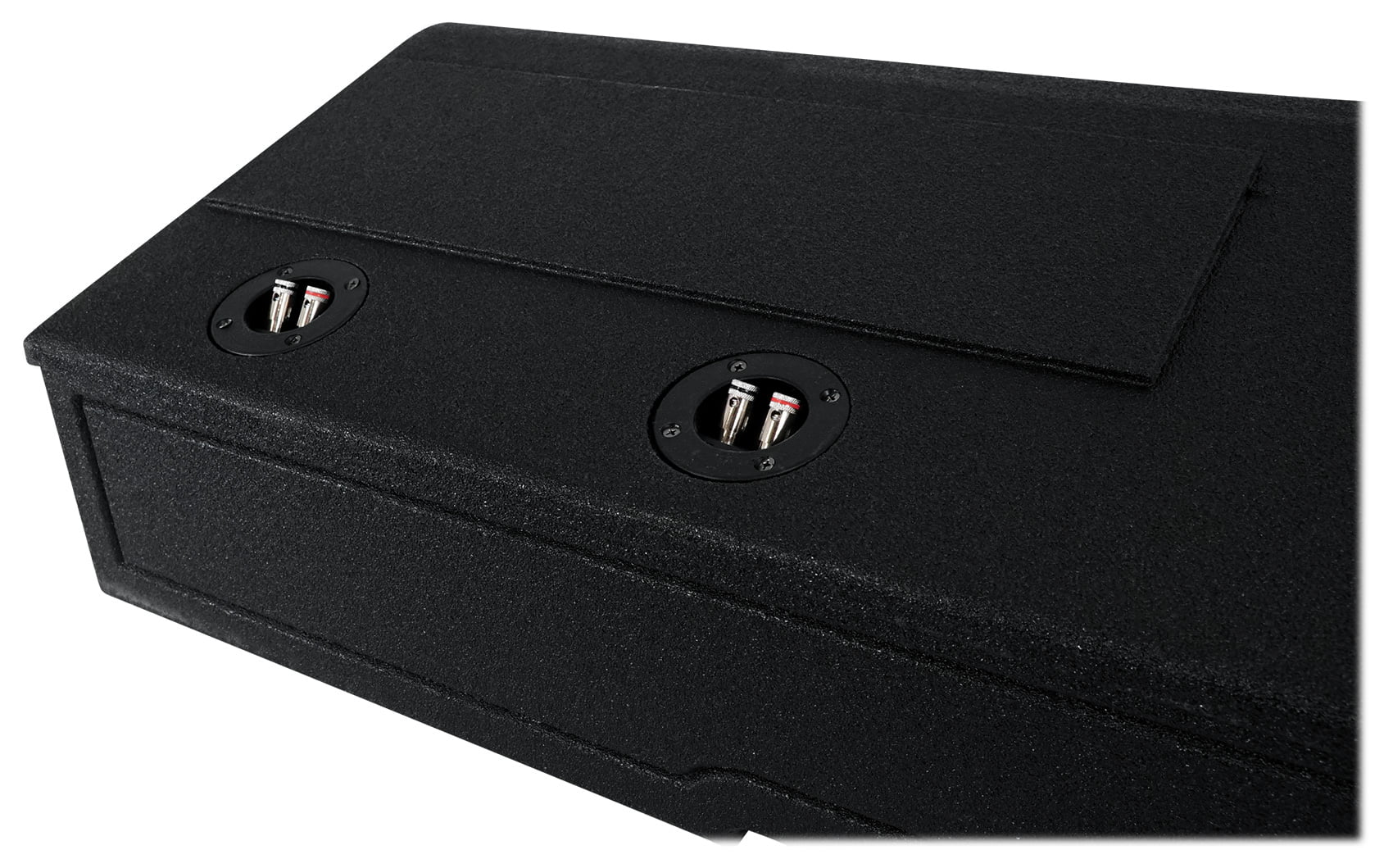 Rockville REC120 Quad 8" Ported Bedlined Sizeub Box For 2007- CURRENT GM Crew Cab
