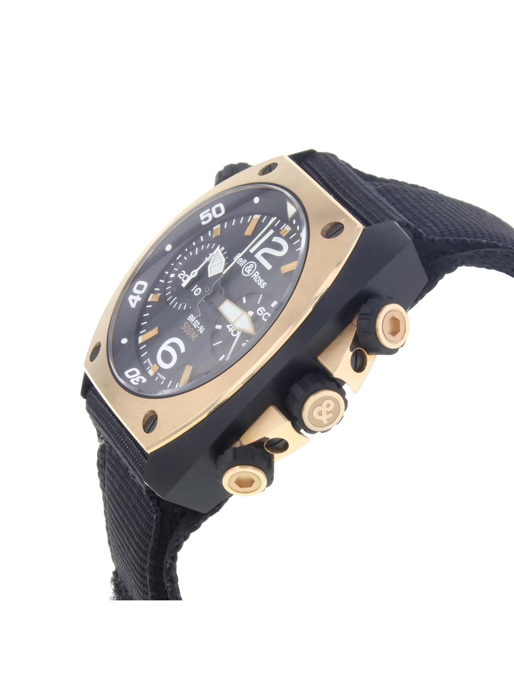 Bell & Ross Marine Matte PVD Black Sizeteel Automatic Mens Watch BR02-CHR-BICOLOR