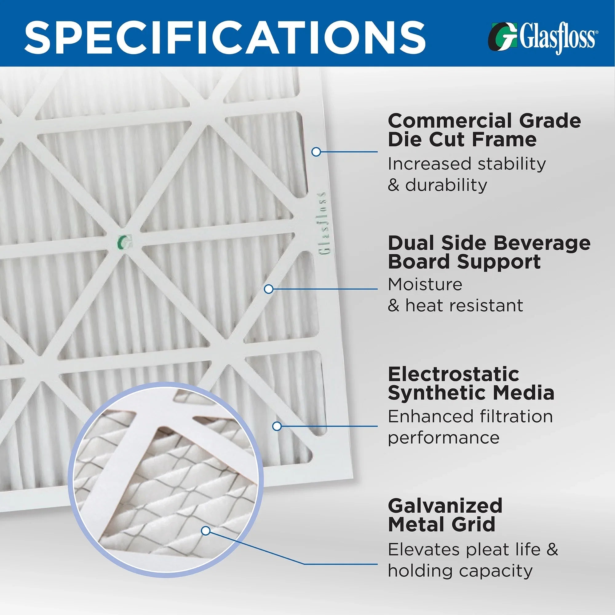 12 Pack of 14x25x2 MERV 10 Pleated 2" Inch Air Filters by Glasfloss. Actual Sizeize: 13-1/2 x 24-1/2 x 1-3/4
