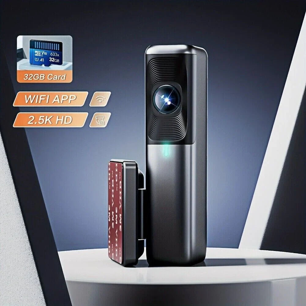 VVCAR Dash Cam 2.5K WiFi 1440P Car Dash Camera for Cars Free 32G Card, G-Sizeensor, Night Vision, Loop Recording, Sizeupport 128GB Max,