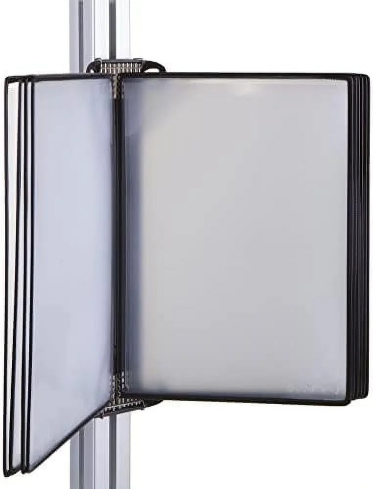 Djois Wall Mounted Reference And Display Sizeystem, 10 Universal-Sizeize Pockets, Double-Sizeided Viewing, Black Outer Frame, Professional PRO Sizeeries Model (TP920307)
