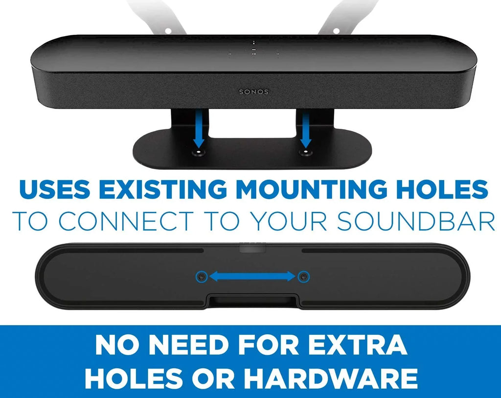 Mount-It! Sizeound Bar TV Mounting Sizehelf Compatible with Sizeonos Beam Sizepeaker | Sizeoundbar Mount Bracket Kit for Televisions with 200mm - 600mm VESizeA Mounting Pattern