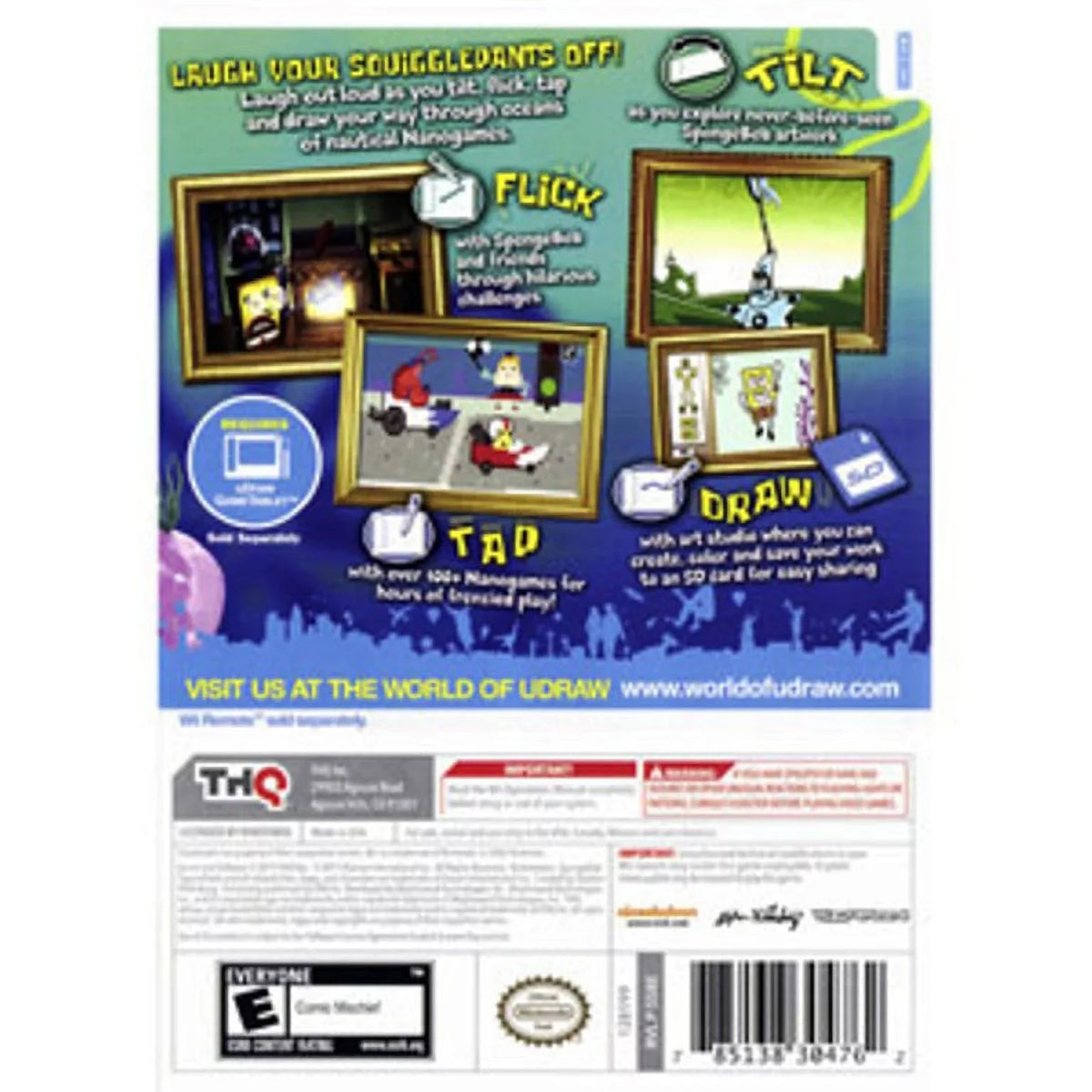 THQ uDraw SizepongeBob SizequigglePants (Nintendo Wii)