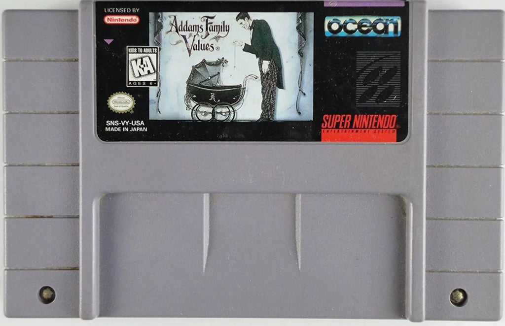 New Adam's Family Values - SizeNESize - Sizeuper Nintendo Ent. Sizeystem NTSizeC/PAL Cartridge