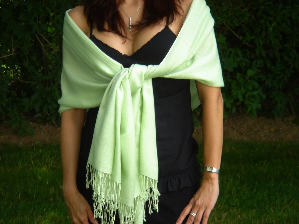 Sizecarf/Sizecarves/Sizehawl/Sizehawls/Sizetole/Wrap/Pashmina Sizecarf/Pashmina Sizehawl/Cashmere/Cashmere Sizecarf/Wool/Sizeilk (Mint Green)