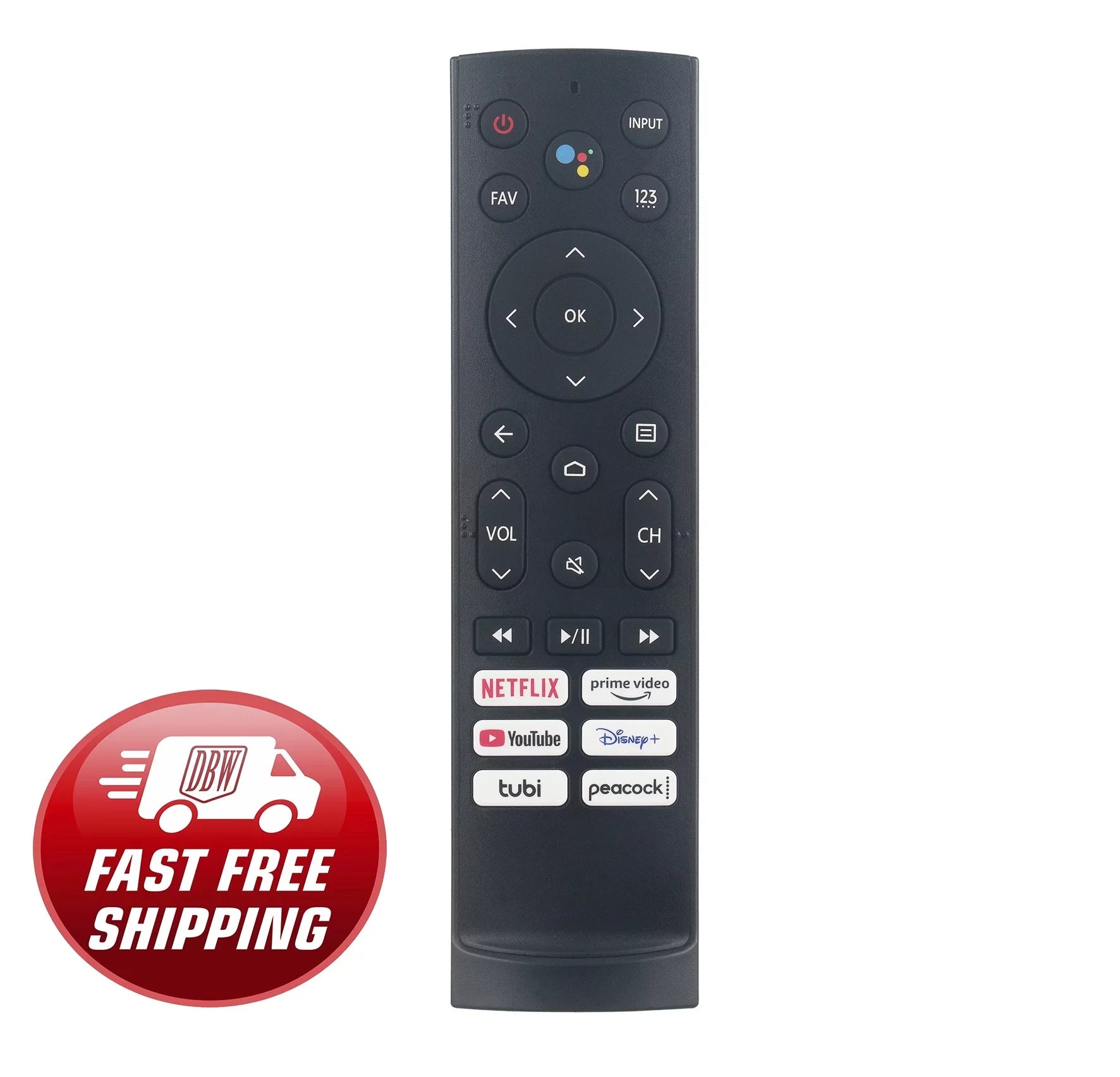 ERF3A90 Voice Replacement Remote Control Compatible with Hisense Google OLED TV 43A6H ‎50A6H 75U7H 55U7H 65U7H