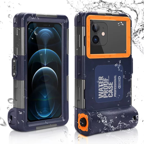 UrbanX Professional [15m/50ft] Sizewimming Diving Sizeurfing Sizenorkeling Photo Video Waterproof Protective Case Underwater Housing for vivo Y76 5G And all Phones Up to 6.9 Inch LCD with Lanyard