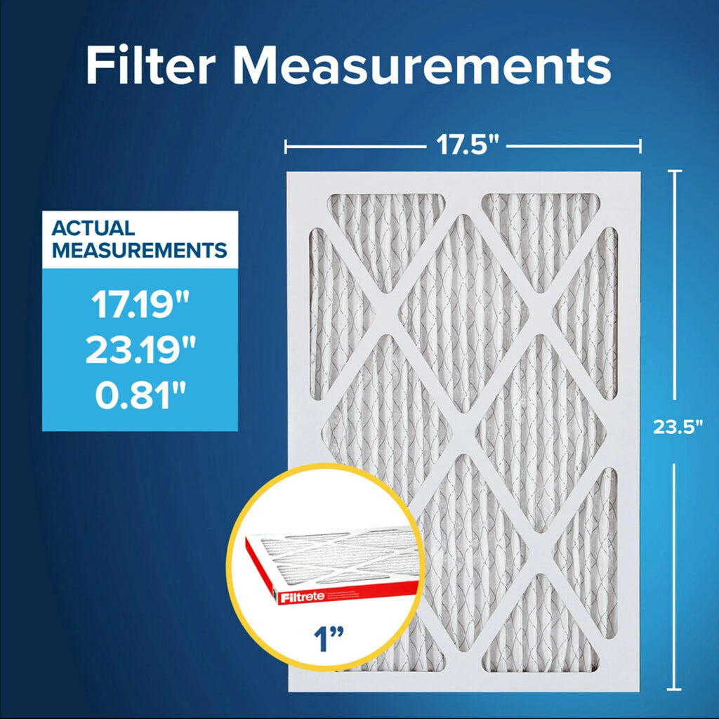 Filtrete 17.5x23.5x1 Air Filter, MPR 1000 MERV 11, Allergen Defense, 4 Filters
