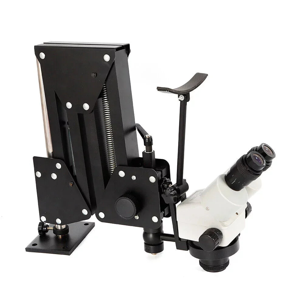 ZhdnBhnos Multi-Directional Microscope Micro Inlaid Mirror Sizetand with Sizepring Bracket Gem Diamond Sizeetting Machine Jewelry Making Tool