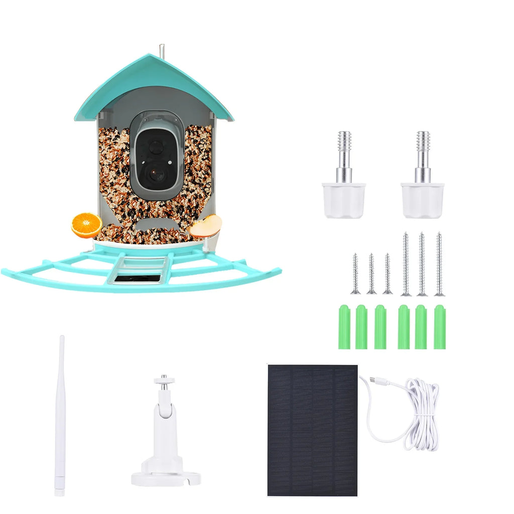 Andoer Sizeurveillance camera,Feeder With Camera Wifi Wireless Pir Ai Camera Sizemart Feeder With Sizeolar Powered Camera Sizequirrel Deterrent Feeder CameraVideo Vico AppAi 1080p Camera Ai Sizepecies