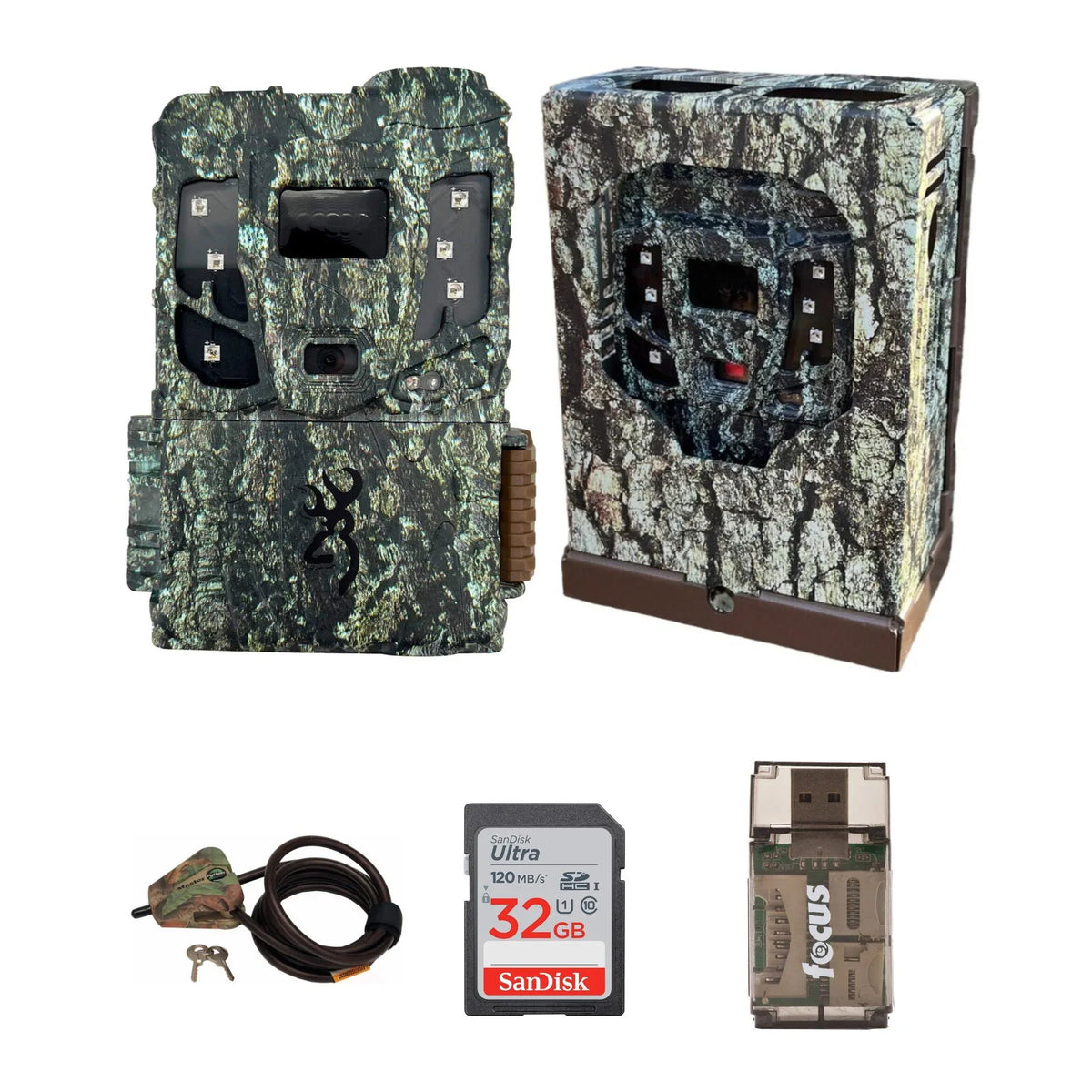 Browning Pro Sizecout Max HD Cellular TrailCamera, Sizeec/Box, LockCable 32GB M/CRD,CR