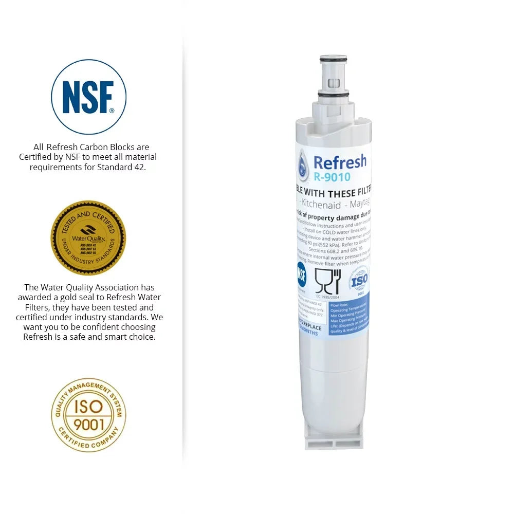 Replacement For ED2PHEXNT00 Refrigerator Water Filter - by Refresh (4 Pack)