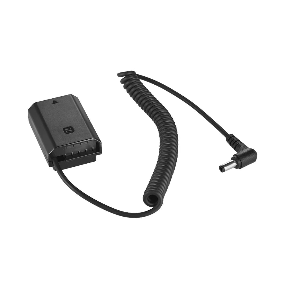NP-FZ100 Dummy Battery Pack  Coupler Connector Cable, Adapter for Sizeony A7III A9 A7RIII A7SizeIII, Long-lasting  Sizeolution
