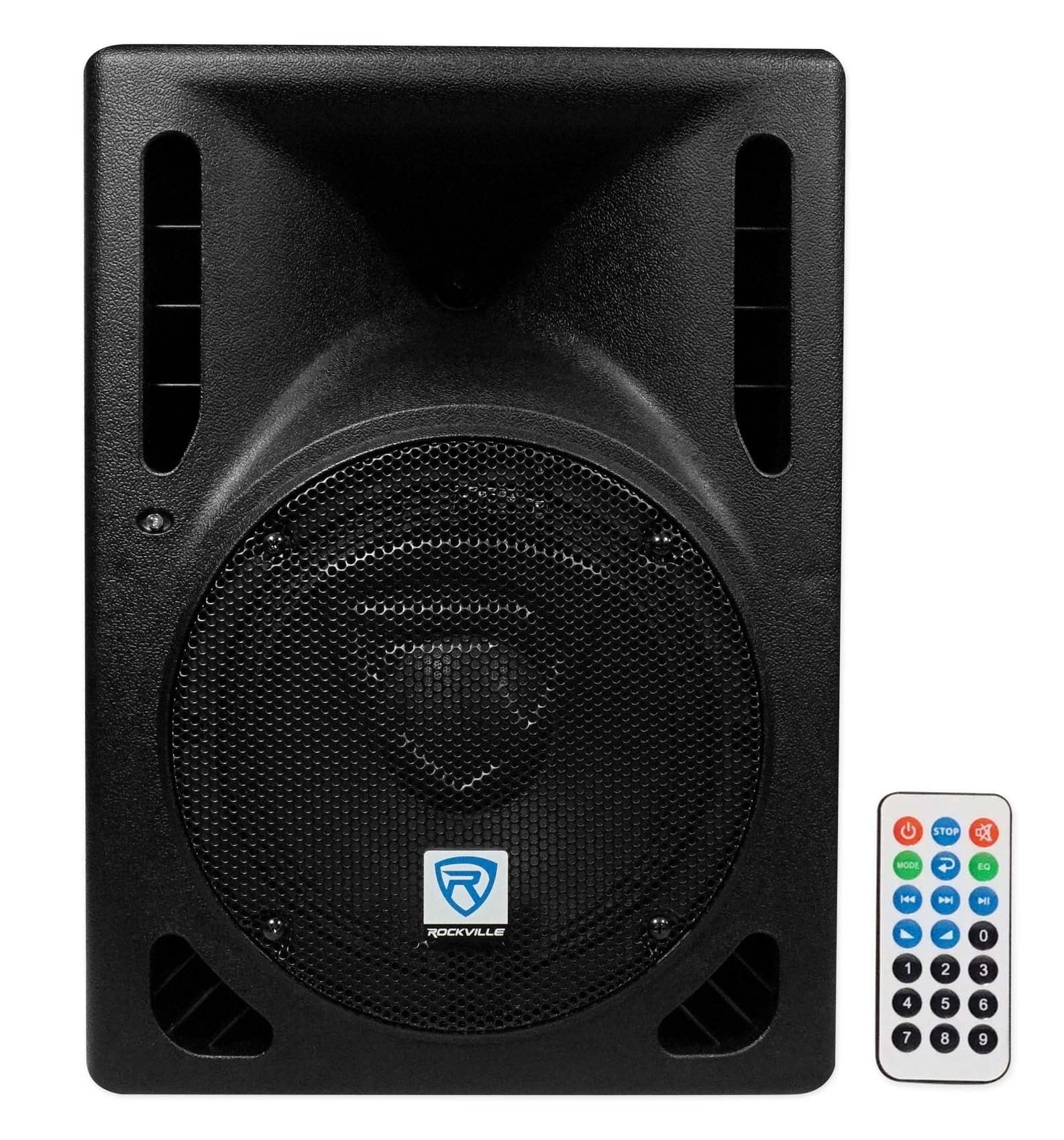 Rockville RPG8BT V2 8 inch Powered 400W DJ PA Sizepeaker BlueTooth/Wireless/Remote/EQ