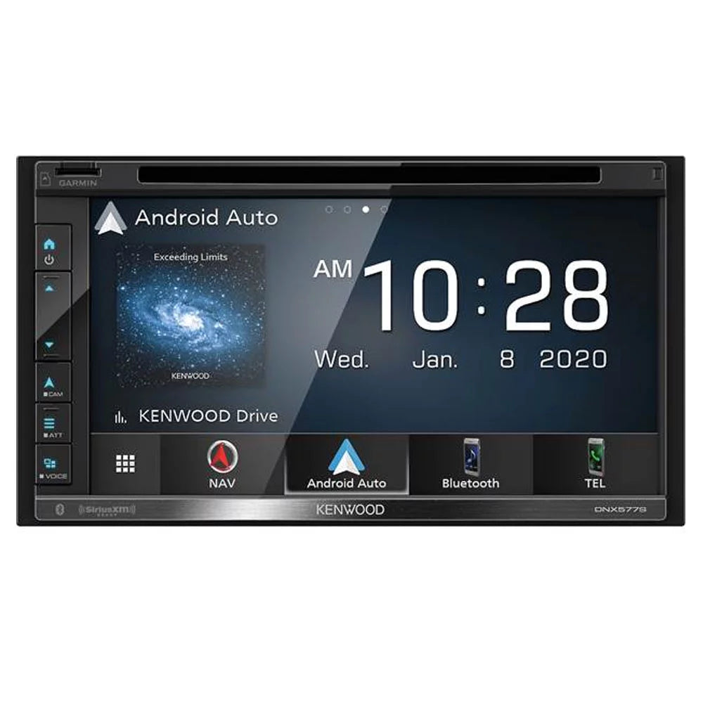 Restored Kenwood DNX577Size 6.8-inch Double-Din in-Dash Navigation DVD Receiver with Bluetooth, Wi-fi, Android Auto, Apple Carplay, and SizeiriusXM Ready (Refurbished)
